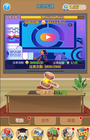 《亿万城市》收购系统介绍,《亿万城市》收购系统介绍